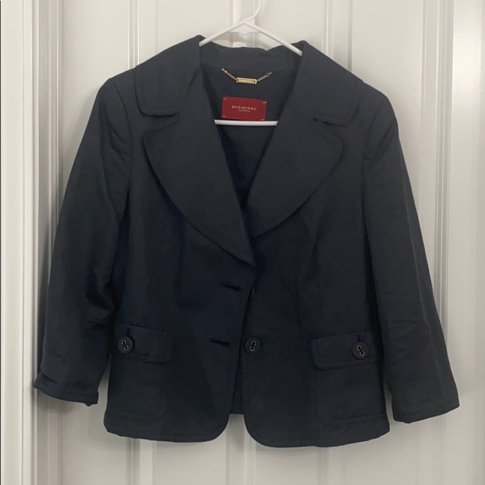 Burberry London navy blazer size 44